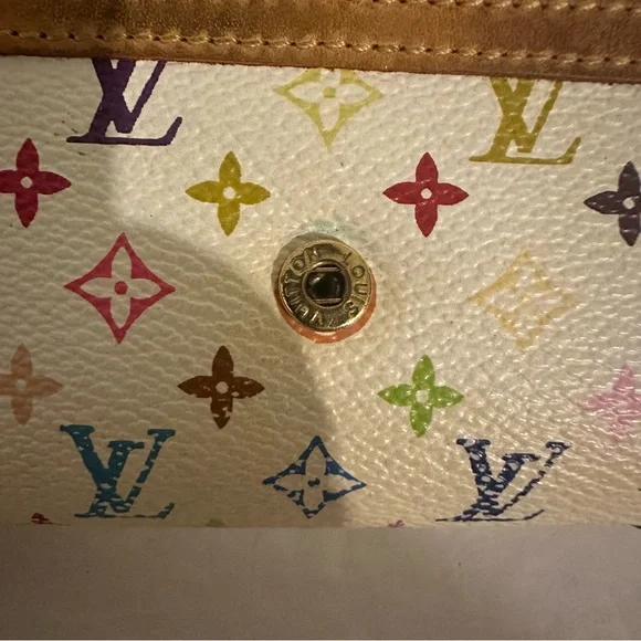 Louis Vuitton Murakami White Monogram Multicolor Porte Monnaie CardHolder MI1015 - Picture 10 of 17